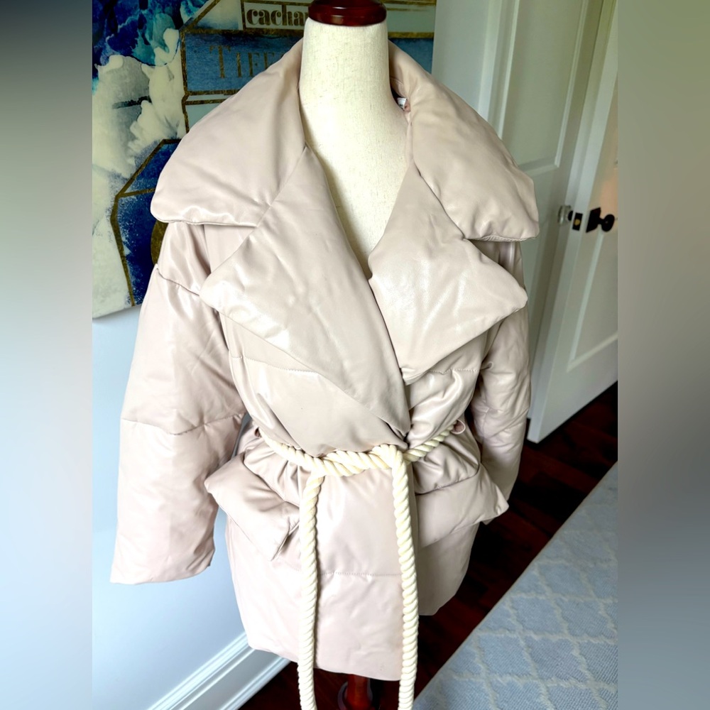 NWT ALC Liam Puffer Faux Leather Women's Jacket - Picture 4 of 8